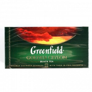 Чай черный Greenfield Golden Ceylon, 25 пакетиков*2 г