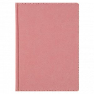 Ежедневник недатированный А5+, 136 листов Velvet, обложка искусственная кожа, нежно-розовый