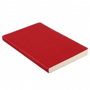 Бизнес-Блокнот А5, 100 листов Megapolis flex обложка ПВХ, бордовый