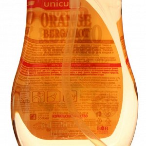 Средство для мытья посуды Unicum "Апельсин-бергамот", 550 мл