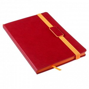 Ежедневник недатированный В5, 136 листов Leggenda, твёрдая обложка, искусственная кожа, бордовый