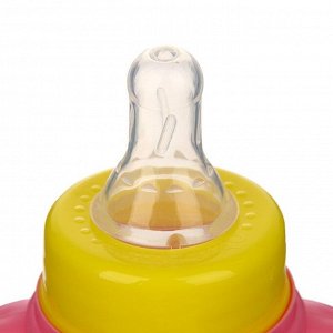 Бутылочка для кормления «Маленькая леди» детская приталенная, с ручками, 250 мл, от 0 мес., цвет розовый