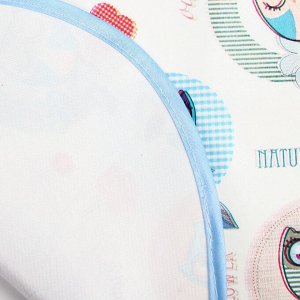 Клеёнка с ПВХ-покрытием «Совушки», 50х70 см, цвета МИКС