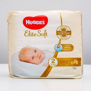 Подгузники "Huggies" Elite Soft 2, 4-6кг, 25 шт