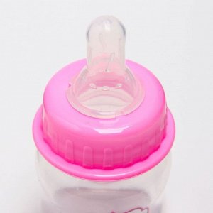 Mum&Baby Бутылочка для кормления 60 мл., «Любимая дочка», цвет розовый