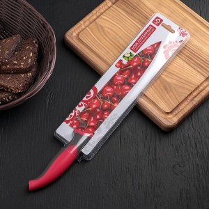 Нож кухонный с антиналипающим покрытием 20 см &quot;Вишенки&quot;