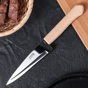 Нож кухонный «Универсал» поварской, лезвие 12,8 см, с деревянной ручкой 1573658