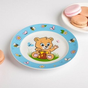 Наборы посуды «Медвежата»: тарелка ? 17 см, миска 360 мл, кружка 200 мл