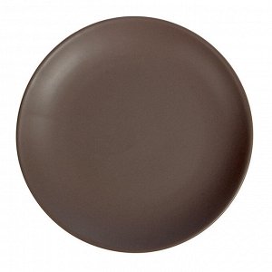 Тарелка десертная «Пастель», 19 см, цвет коричневый