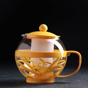 Чайник заварочный 750 мл, цвет жёлтый