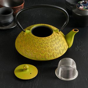 Чайник «Бурхон», 1,2 л, с ситом, цвет зелёный
