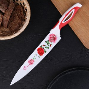 Нож кухонный "Розарий", лезвие 20 см, цвет МИКС