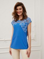 Фуфайка (футболка) жен BeGood SS20WJ147 Lady синий