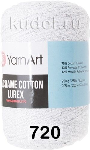 Пряжа Yarnart Macrame Cotton Lurex