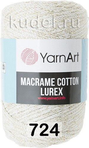 Пряжа Yarnart Macrame Cotton Lurex