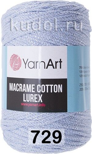 Пряжа Yarnart Macrame Cotton Lurex