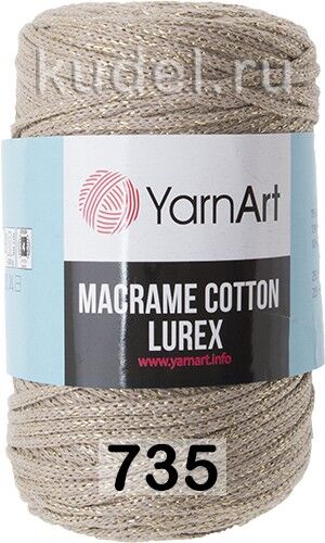 Пряжа Yarnart Macrame Cotton Lurex