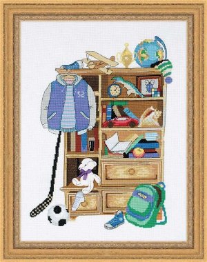 Набор для вышивания Риолис 1372 Шкафчик для мальчика, 30*40 см