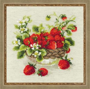 Набор для вышивания Риолис 1449 Садовая клубника, 30*30 см