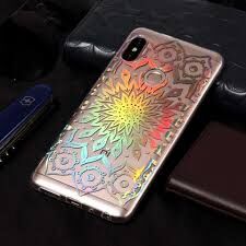 Солнышко. Чехол силиконовый с голографическим рисунком на телефон iphone