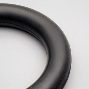 Игрушка "Цельнорезиновое кольцо", большое, чёрное, 16 см
