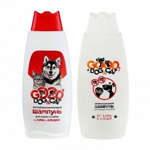 Шампунь для кошек и собак "Good Dog&Cat", антипаразитарный, микс, 250 мл