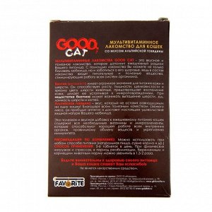 Мультивитаминное лакомство GOOD CAT для кошек, альпийская говядина, 90 таб