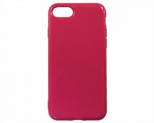 Чехол iPhone 7/8/SE 2020 Силикон 2.0mm (ярко-розовый)