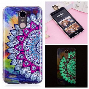 Чехол силикон светящийся с рисунком на телефон Samsung Galaxy