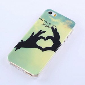 Чехол силиконовый с рисунком iphone 4/ 5/5s/ 6/ 6s/ 6+/ 7/ 7+