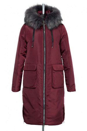 05-1791 Куртка женская зимняя (синтепух 350) Плащевка бордовый