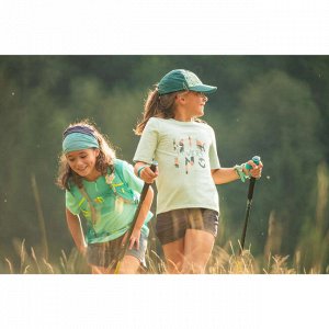 Шорты для походов для детей 7–15 лет темно-серые MH500 QUECHUA