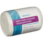 Бинт эластичный 4м х 8см Meridian средн. растяж. с застеж.