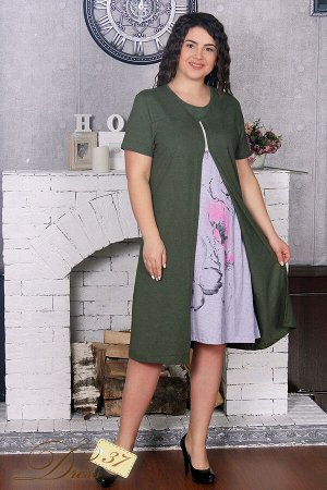 dress37 Платье «Блик» хаки