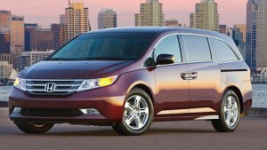 Ковры салонные 3 ряд (без функции полозьев) Honda Odyssey гибрид (2013 - н.в.) правый руль