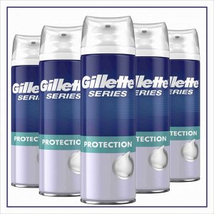 GILLETTE TGS Пена для бритья Protection (Защита) с миндальным маслом 250мл