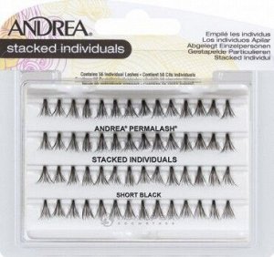 ANDREA 26410 Пучки ресниц Individual Lashes безузелковые короткие черные