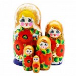 Матрешка 5 в 1 Маки