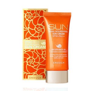 Enough Snail nourishing sun cream Солнцезащитный крем с муцином улитки, 50 гр