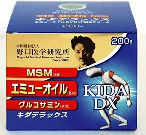 NOGUCHI Kida Deluxe Emu Oil & MSM - крем для улучшения работы суставов с глюкозамином