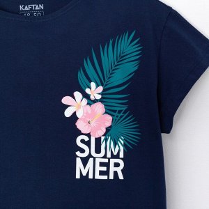 Футболка женская KAFTAN "Summer", синий, р-р 40-42