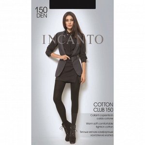 Колготки женские INCANTO Cotton Club 150 den, цвет чёрный (nero)