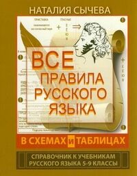 Сычева Н. Все правила русского языка в схемах и таблицах. 5 - 9 классы. (АСТ)