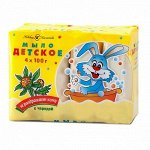 Туалетное мыло с чередой &quot;Невская Косметика Детское&quot; 4*100г