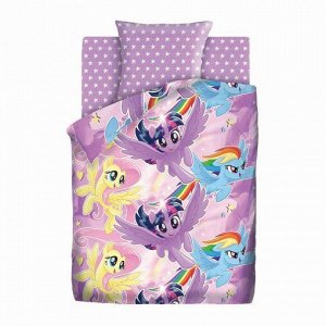 КПБ 1.5 бязь My Little Pony (50х70) рис. 8920-1/8921-1 Небесные пони