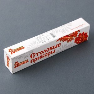 FoodVibes Вилка столовая Доляна «Варт», длина 18,4 см, толщина 1,2 мм, цвет серебряный