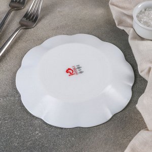 Тарелка десертная Доляна «Душистые пионы», d=17,5 см