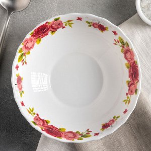 Тарелка суповая Доляна «Поэзия роз», 600 мл, 18Х5 см