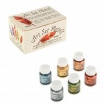 Краска акриловая, набор Metallic, 6 цветов по 20 мл, WizzArt Set, металлизированные
