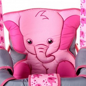 Качели детские напольные «Новинка. Розовый слон»